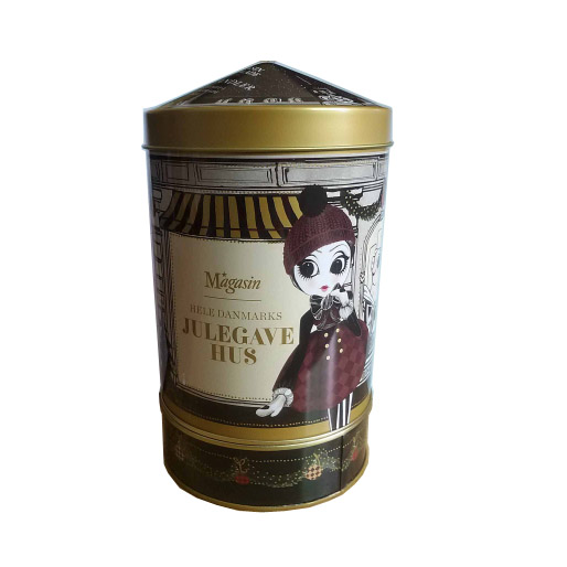 Cajas de música, chocolate Tin